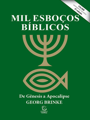 cover image of Mil esboços bíblicos--eBook